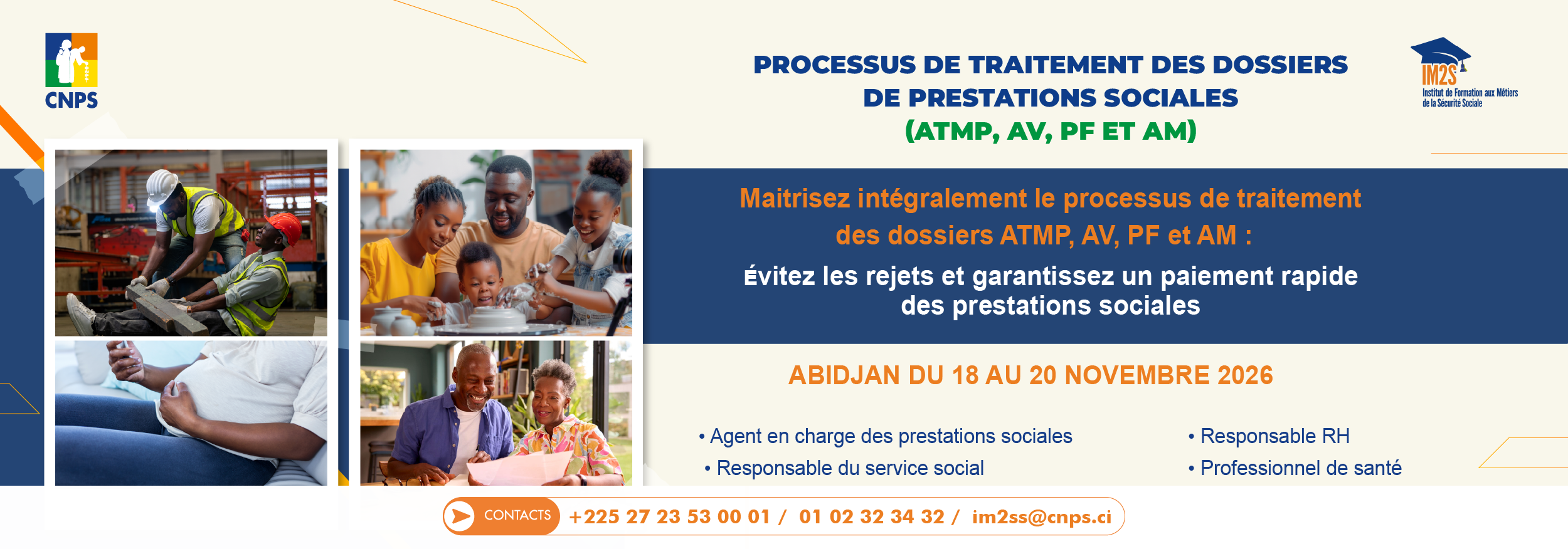 Processus de traitement des dossiers de prestations sociales (ATMP, AV, PF et AM)